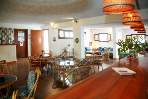 Breakfast lounge at Pension Avra, Naxos